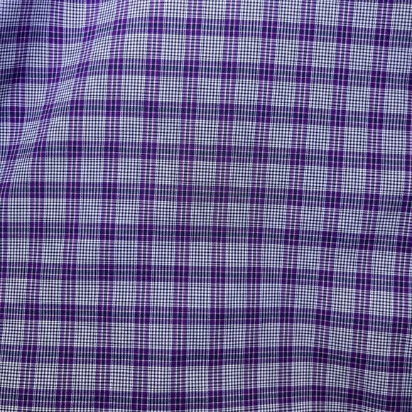 Jos. A Banks button dress shirt Traveler's Collection tailored fit purple mens L - Picture 4 of 8